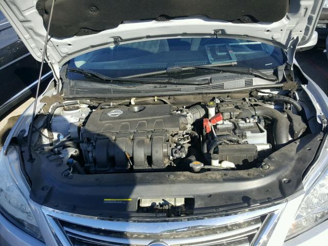 3N1AB7AP3DL705521 - 2013 NISSAN SENTRA S SILVER photo 7