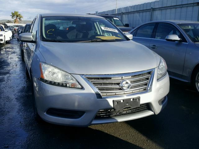 3N1AB7AP3DL705521 - 2013 NISSAN SENTRA S SILVER photo 9