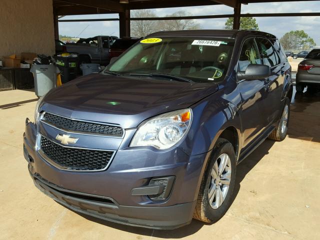 2GNALBEK8D6352779 - 2013 CHEVROLET EQUINOX LS BLUE photo 2