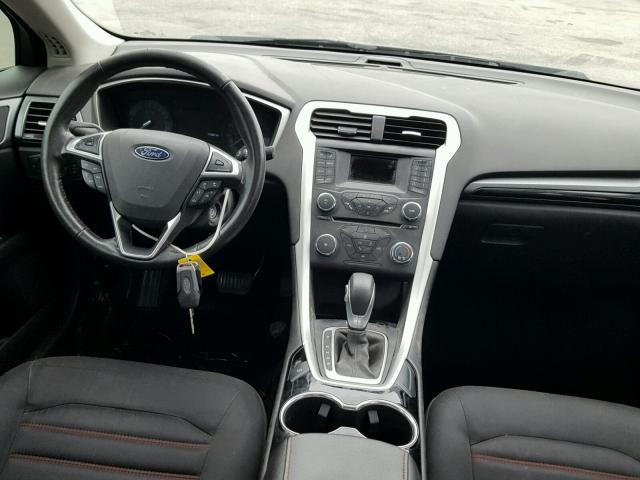 3FA6P0HDXER207246 - 2014 FORD FUSION SE BLACK photo 9