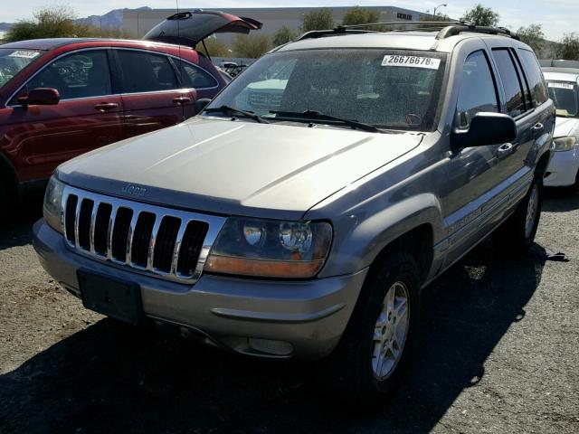 1J4GX58N91C604101 - 2001 JEEP GRAND CHER GRAY photo 2