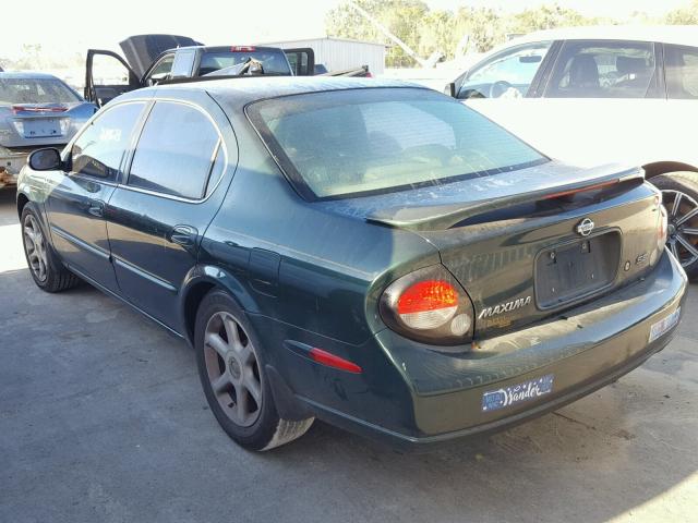 JN1CA31DX1T816147 - 2001 NISSAN MAXIMA GXE GREEN photo 3