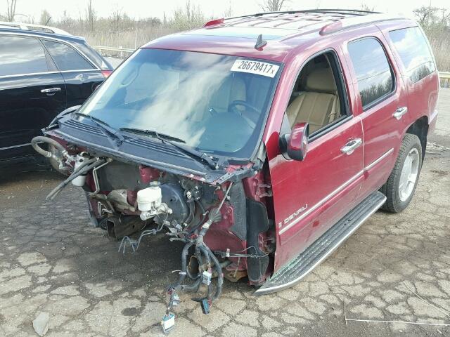 1GKFK63818J236448 - 2008 GMC YUKON DENA MAROON photo 2