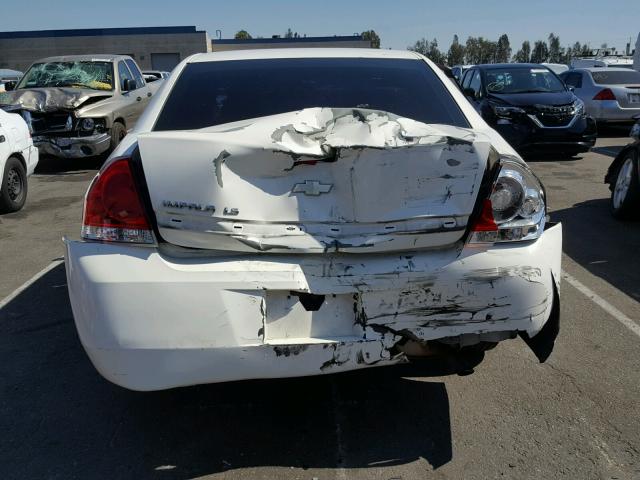 2G1WB55K569293526 - 2006 CHEVROLET IMPALA LS WHITE photo 9