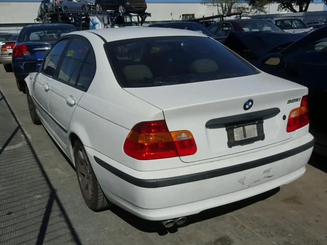 WBAAZ33453KP79542 - 2003 BMW 325 I WHITE photo 3