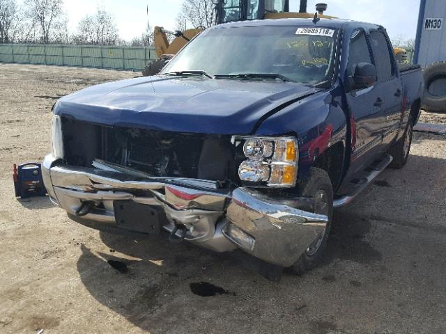 3GCPKSE7XDG321359 - 2013 CHEVROLET SILVERADO BLUE photo 2