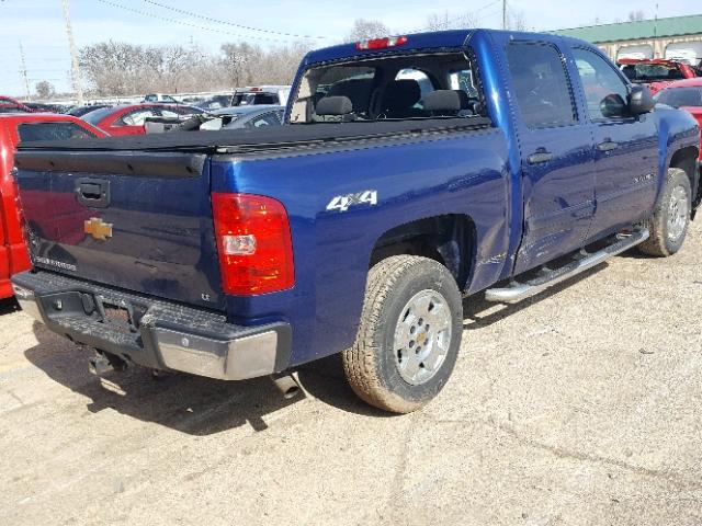 3GCPKSE7XDG321359 - 2013 CHEVROLET SILVERADO BLUE photo 4