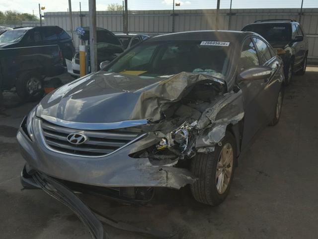 5NPEB4AC5EH942233 - 2014 HYUNDAI SONATA GLS GRAY photo 2