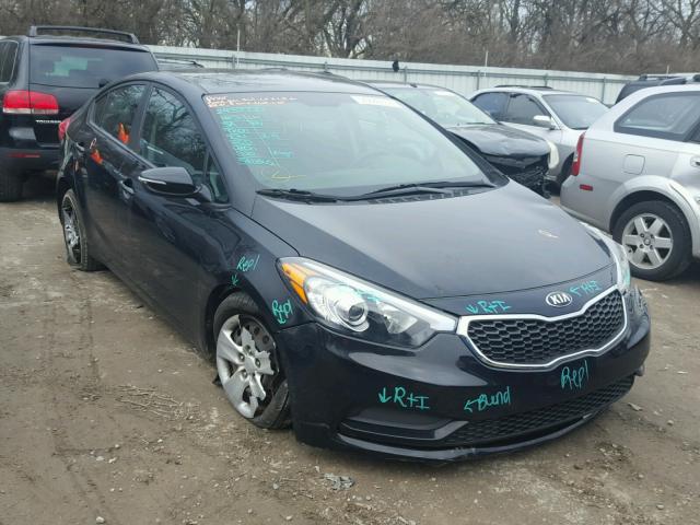 KNAFX4A63F5428086 - 2015 KIA FORTE LX BLACK photo 1