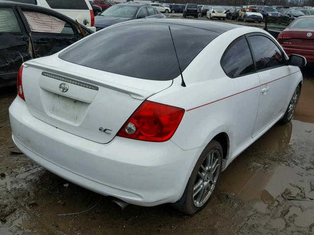 JTKDE177960073137 - 2006 TOYOTA SCION TC WHITE photo 4