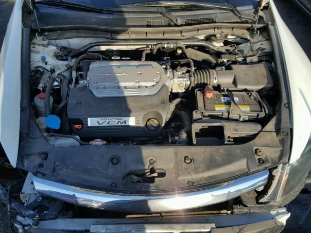 1HGCP3F87BA002513 - 2011 HONDA ACCORD EXL WHITE photo 7