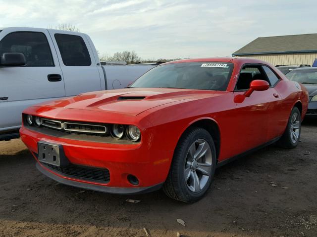 2C3CDZAG4FH885376 - 2015 DODGE CHALLENGER RED photo 2