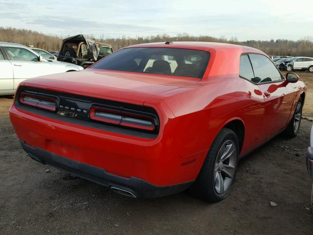 2C3CDZAG4FH885376 - 2015 DODGE CHALLENGER RED photo 4