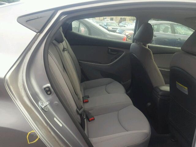 KMHDH4AEXDU667003 - 2013 HYUNDAI ELANTRA GL GRAY photo 6