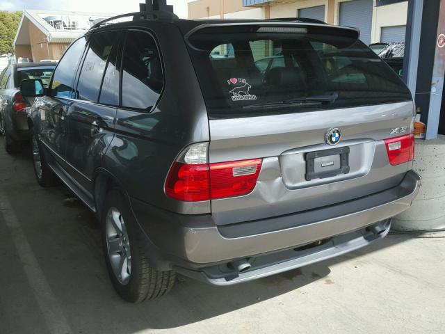 5UXFA13506LY46641 - 2006 BMW X5 3.0I GRAY photo 3