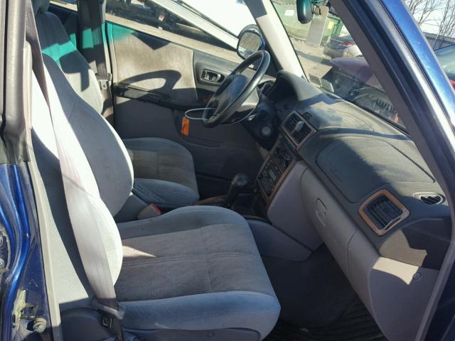 JF1SF65591H753596 - 2001 SUBARU FORESTER S BLUE photo 5