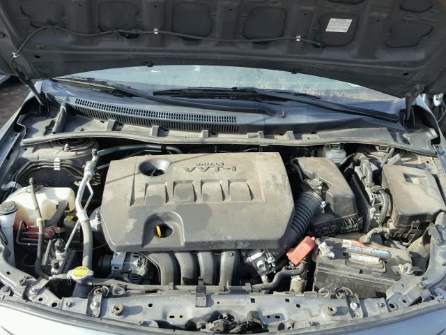 2T1BU4EE3BC638325 - 2011 TOYOTA COROLLA BA GRAY photo 7