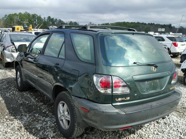 JTJGF10U520145153 - 2002 LEXUS RX 300 GREEN photo 3