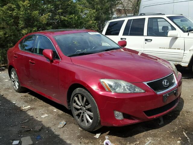 JTHCK262682025270 - 2008 LEXUS IS 250 RED photo 1