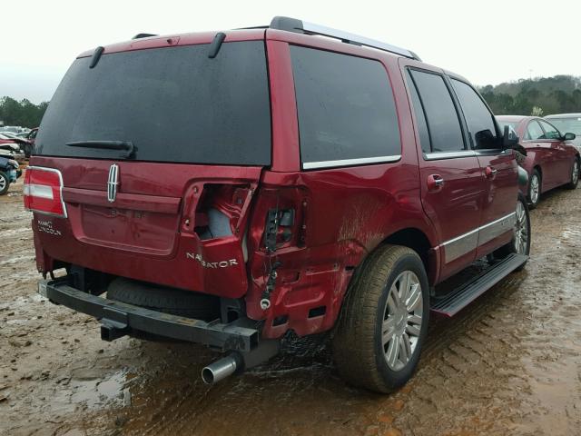 5LMJJ2H5XEEL03609 - 2014 LINCOLN NAVIGATOR RED photo 4