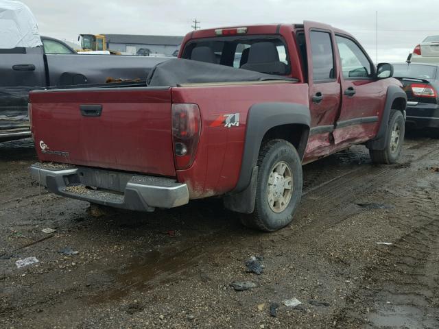 1GCDT136668246267 - 2006 CHEVROLET COLORADO BURGUNDY photo 4