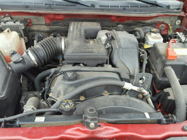 1GCDT136668246267 - 2006 CHEVROLET COLORADO BURGUNDY photo 7