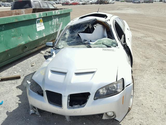 6G2EC57Y19L306309 - 2009 PONTIAC G8 GT SILVER photo 9