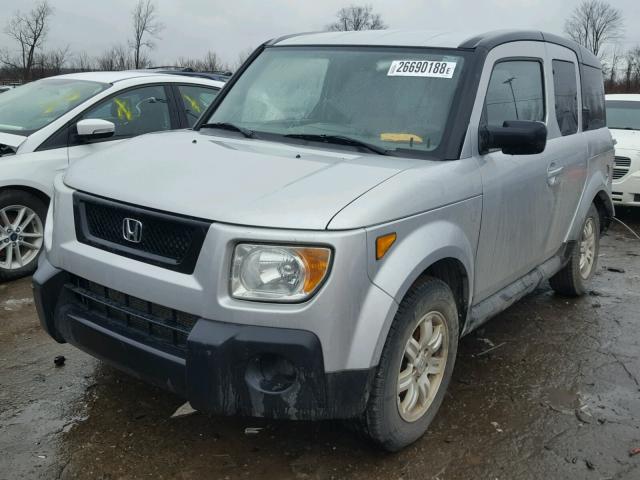 5J6YH28736L025307 - 2006 HONDA ELEMENT EX SILVER photo 2