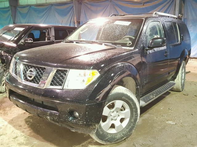 5N1AR18W07C643686 - 2007 NISSAN PATHFINDER BLACK photo 2