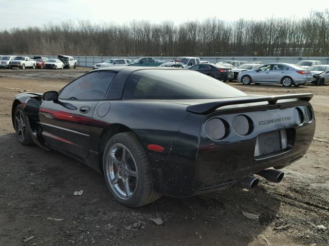 1G1YY22G7W5118262 - 1998 CHEVROLET CORVETTE BLACK photo 3