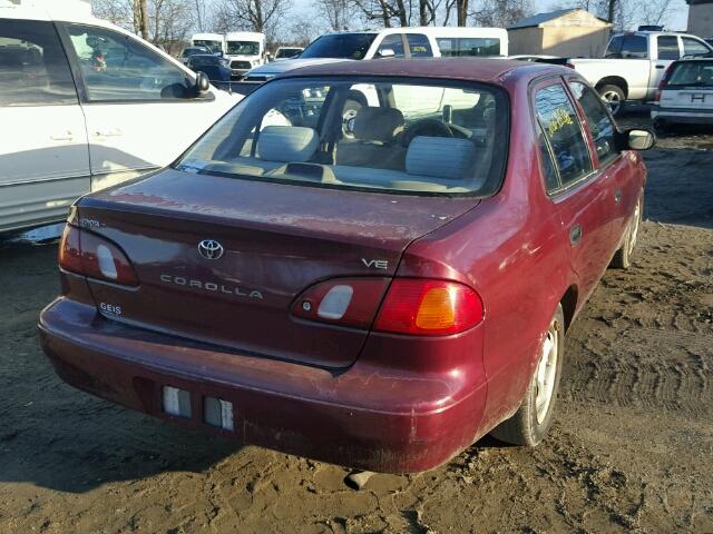 2T1BR12E1WC030748 - 1998 TOYOTA COROLLA VE MAROON photo 4