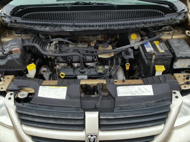 2D4GP44L65R125199 - 2005 DODGE GRAND CARA TAN photo 7