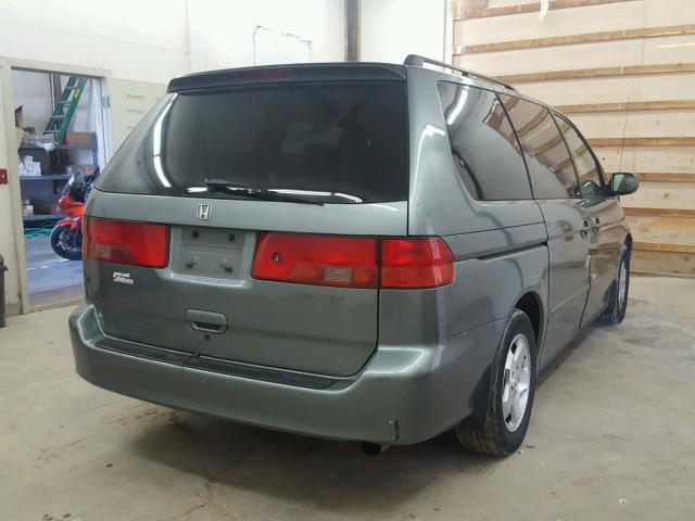 2HKRL1868YH555340 - 2000 HONDA ODYSSEY EX GRAY photo 4