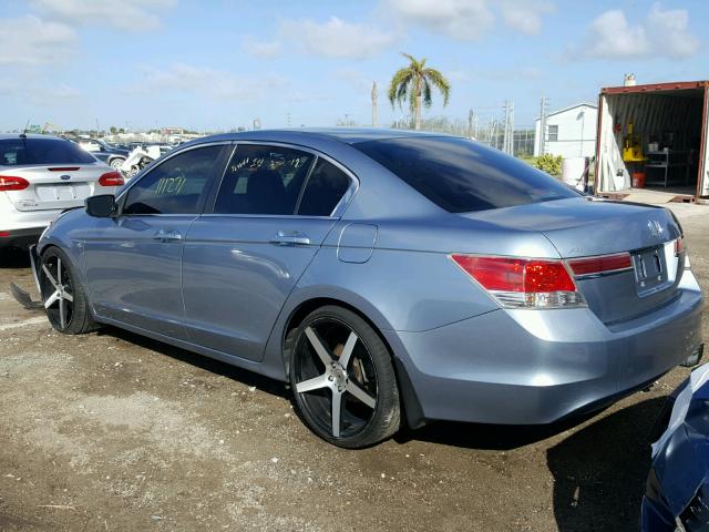 1HGCP2F39BA032417 - 2011 HONDA ACCORD LX BLUE photo 3