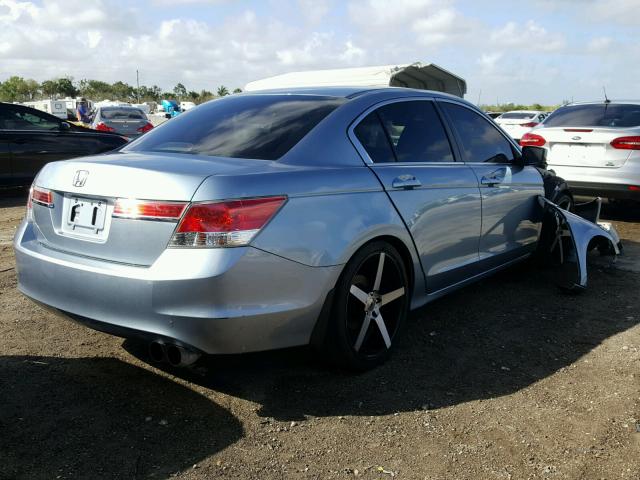 1HGCP2F39BA032417 - 2011 HONDA ACCORD LX BLUE photo 4