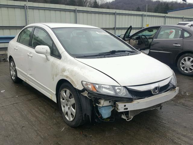 2HGFA1F58AH537715 - 2010 HONDA CIVIC LX WHITE photo 1