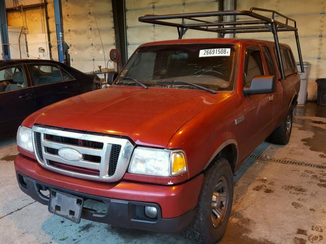 1FTYR44U76PA41593 - 2006 FORD RANGER SUP RED photo 2