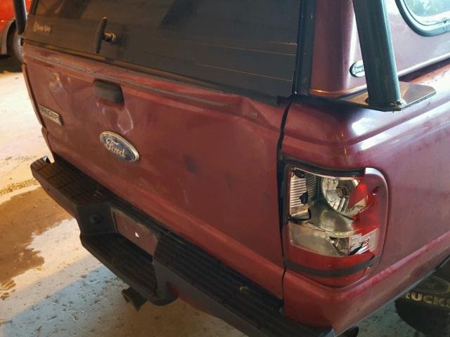 1FTYR44U76PA41593 - 2006 FORD RANGER SUP RED photo 9