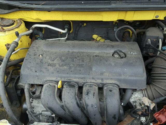 2T1KR32E04C219092 - 2004 TOYOTA COROLLA MA YELLOW photo 7