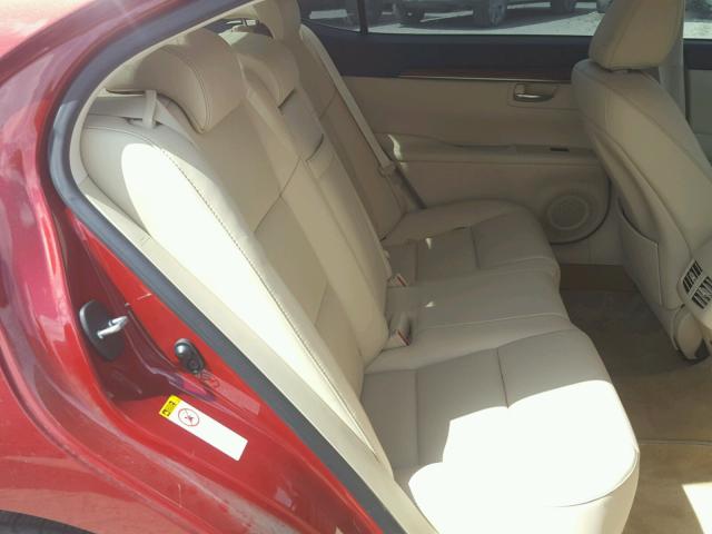 JTHBW1GG9D2036651 - 2013 LEXUS ES 300H RED photo 6