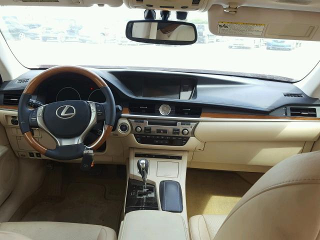 JTHBW1GG9D2036651 - 2013 LEXUS ES 300H RED photo 9