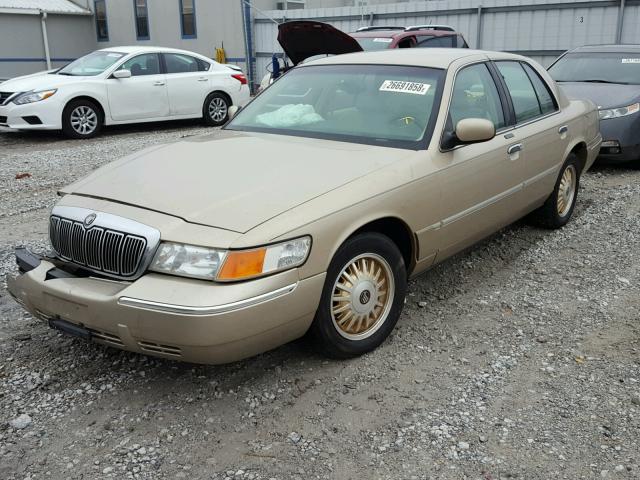 2MEFM75W3XX653016 - 1999 MERCURY GRAND MARQ BEIGE photo 2