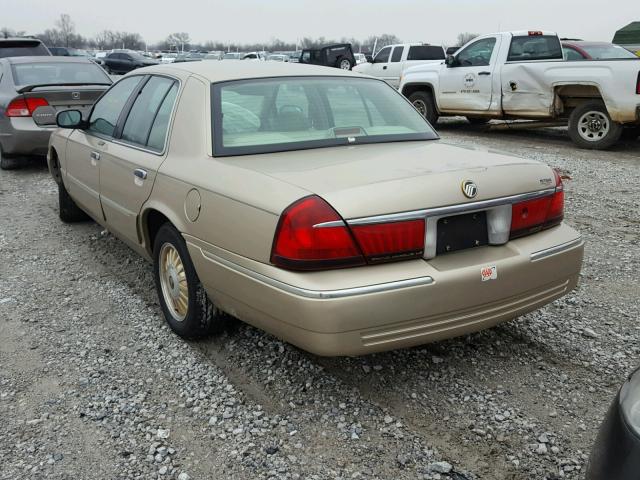 2MEFM75W3XX653016 - 1999 MERCURY GRAND MARQ BEIGE photo 3