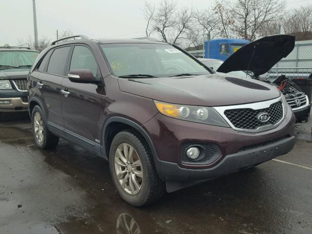 5XYKUDA22BG061111 - 2011 KIA SORENTO EX MAROON photo 1