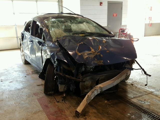2HGFA16918H534457 - 2008 HONDA CIVIC EXL BLUE photo 1