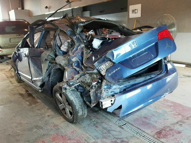 2HGFA16918H534457 - 2008 HONDA CIVIC EXL BLUE photo 3