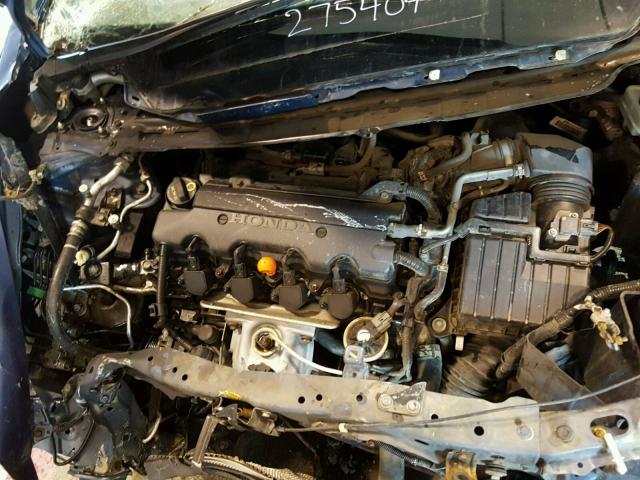 2HGFA16918H534457 - 2008 HONDA CIVIC EXL BLUE photo 7