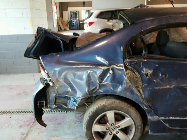 2HGFA16918H534457 - 2008 HONDA CIVIC EXL BLUE photo 9