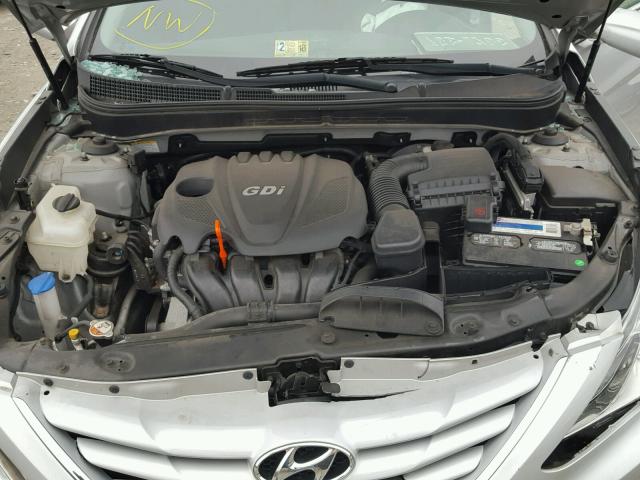 5NPEB4AC3DH788880 - 2013 HYUNDAI SONATA GLS SILVER photo 7