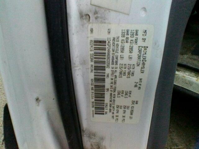 1D4GP24R06B633502 - 2006 DODGE GRAND CARA WHITE photo 10